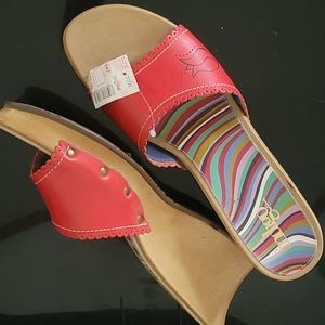 Indigo by Clark's rivet detail platform wedge